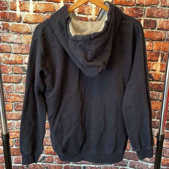 Prairie Mountain Adirondacks NY ADK zipper hoodie sweatshirt men’s medium navy - Picture 4 of 4